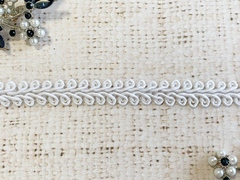 Тесьма Шанель плетеная, ш. 8 мм, белый