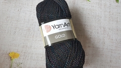 Пряжа YarnАrt "Gold" 9034 черный с разноцветным