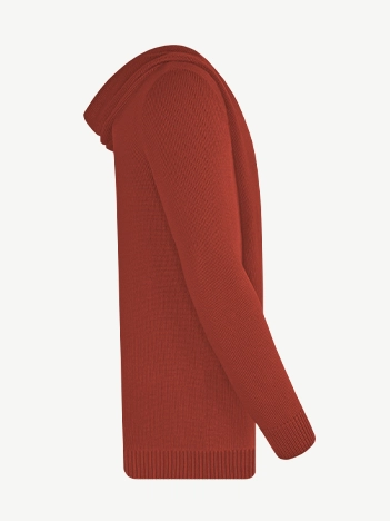 Кардиган с капюшоном из шелка