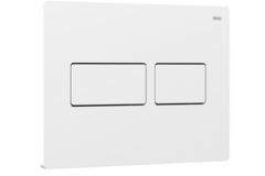 Скоро на складе! Панель двойного смыва RIVO Touch lux Белый матовый (matte WHITE)