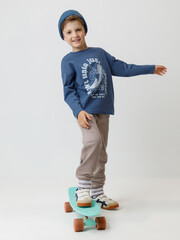 брюки  для мальчика  КР 400784/коричневый