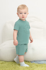 шорты  для мальчика  КР 400671/малахитово-зеленый к464