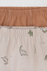 трусы/ уп  для мальчика  К 1930-2уп/индийский загар,бежевый,динозаврики