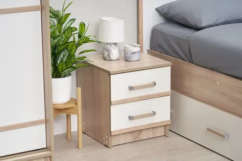 Комплект тумб Сакура дуб сонома / белый