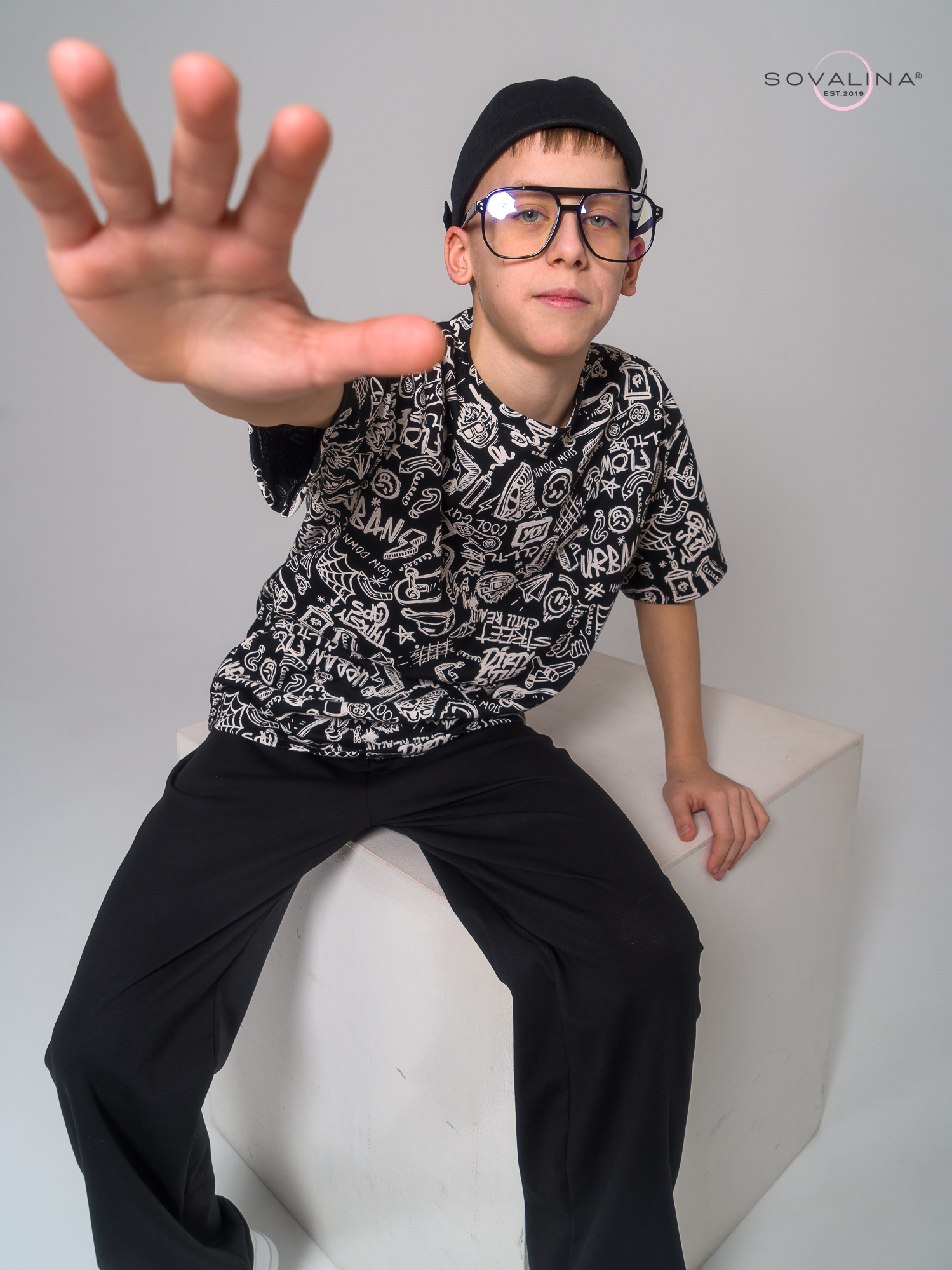 Костюм Daily men скейты-черный