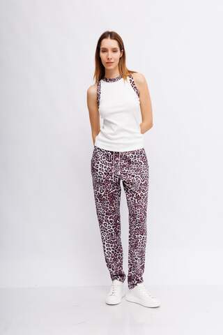 Marc Cain Sports Топ трикотажный с леопардовой отделкой