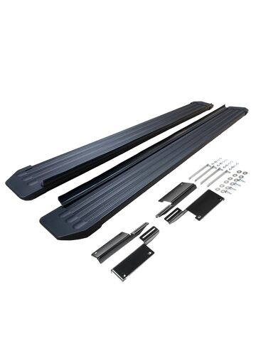 Пороги Rival Slim Black для Лада 4х4 3D