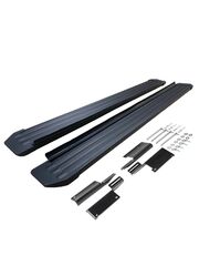 Пороги Rival Slim Black для Лада 4х4 3D