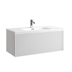 Sancos SNR1.0100W Тумба подвесная SANCOS Snob R 1.0 995х445х406, c одним ящиком оснащенным доводчиками, Bianco , арт.SNR1.0100W фото