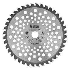 96340 Диск для триммера // 230х25,4х1,3 // 40 зубьев // Denzel