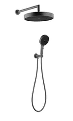 Лейка ручная+верхняя+выпуск+шланг Boheme CELL, Gun Metall