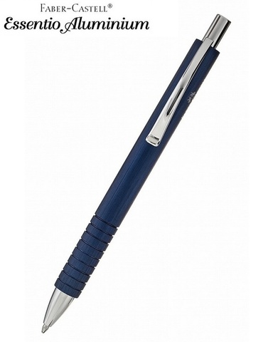 Ручка шариковая Faber-Castell Essentio Aluminium Blue  (148445)