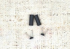 Наконечник для шнура, металл, d 5,5 мм, р. 20,7х7 мм, матовый чёрный