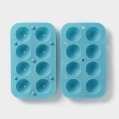 Форма шарики 2 части, 8 ячеек, 19.5×11.7×3.5 см