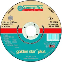 Отрезной диск алмазный Golden Star 115x1x22,23 AZ60 W F41 INOX Sonneflex Sonnenflex 76712