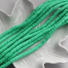 Каучук зеленый, бусины 6 мм, 067-6-06