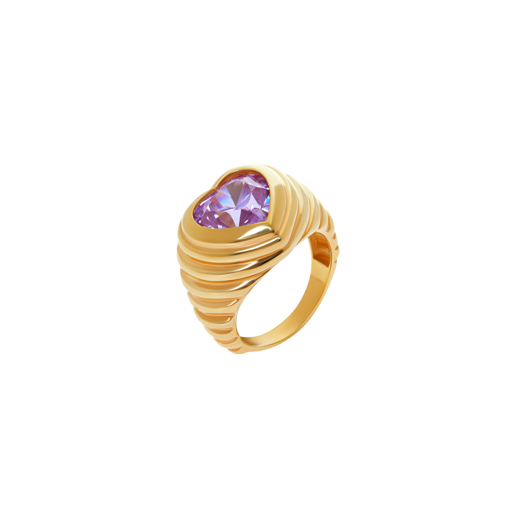 VIVA LA VIKA Кольцо Shiny Heart Ring – Lavender