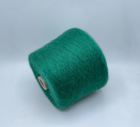 FILCOM (пр.Италия), art.Aurora, 850м/100 гр. 70% Суперкидмохер 30%Шелк , цвет-Зеленый  арт-31270