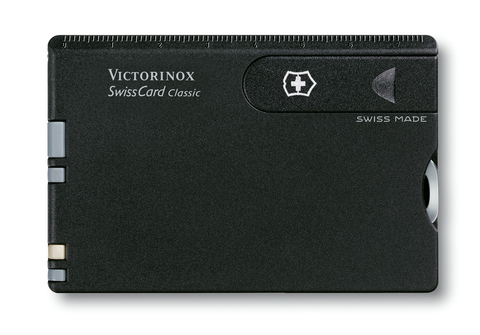 Швейцарская карточка Victorinox SwissCard, черная матовая