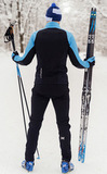 Утеплённый лыжный костюм Nordski Premium Light Blue-Black 2020 мужской