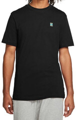 Футболка теннисная Nike Court Heritage Tee - black/washed teal