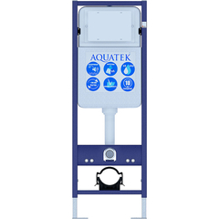 Aquatek INS-0000017 Инсталляция для подвесного унитаза узкая Aquatek Standart 37, 1130*370*150 мм, +звукоизоляционная прокладка фото