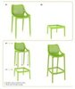Комплект пластиковой барной мебели Siesta Contract Sky Folding Bar 60 Air, бежевый