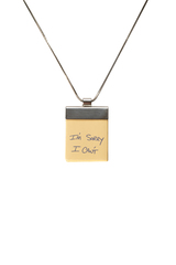 Подвеска-стикер "I'm sorry" YELLOW