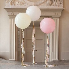 Baby girl pink set (3 шара) +tassel