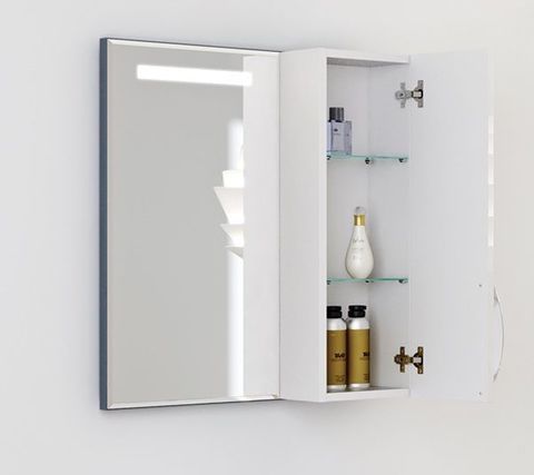 Зеркало-шкаф с подсветкой Alavann Elsa 82 х 75