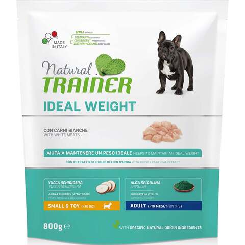 Trainer NAT Ideal Weight сухой корм д/взросл.собак мелких/миниатюр.пород с избыточным весом 800г