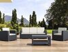 Комплект пластиковой плетеной мебели Monaco Lounge Set XL, антрацит