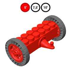 Передний мост с колесами для GigaBloks