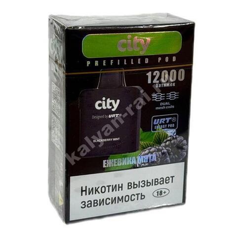 Картридж City Energy Pro URT - Ежевика Мята 12000 затяжек