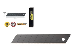 OLFA EXCEL BLACK, 18 х 100 х 0.5 мм, 10 шт, сегментированные лезвия (OL-LBB-10B)