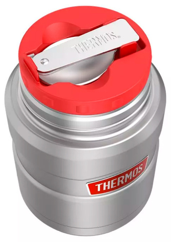 Термос для еды Thermos SK3020 RCMS 0.71л. серый/красный картонная коробка (375971)