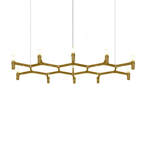 Люстра Crown Plana 10 Gold L158