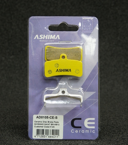 Колодки Ashima AD-0105-ce для Shimano Saint/Zee керамические