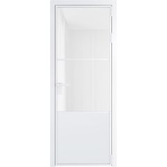 Алюминиевая дверь 20AG вайт остеклённая