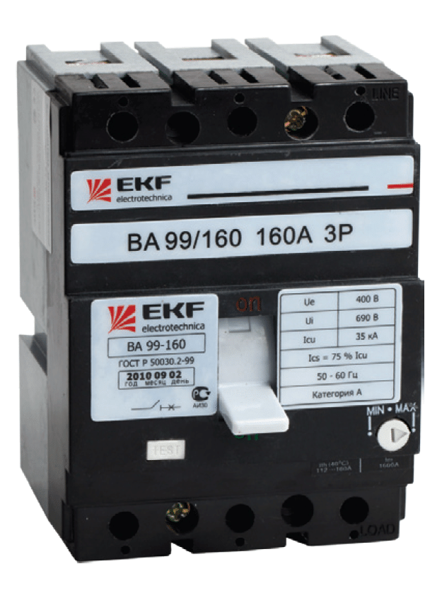 Ва 160. EKF mccb99-160-160. Автоматический выключатель EKF ва-99/160 3p (термомагнитный) 35ka 50 а. EKF ва 99 160а автоматический выключатель. Автоматический выключатель EKF 160 А.
