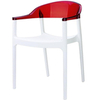 Стул Carmen белый/красный