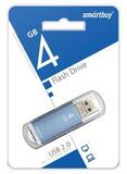 Флешка 4 GB USB 2.0 SmartBuy V-Cut (Синий)