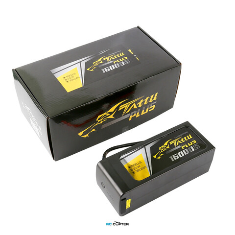 АКБ Gens Ace Tattu Plus 16000mAh 22.2V 15C 6S1P Lipo Battery Pack