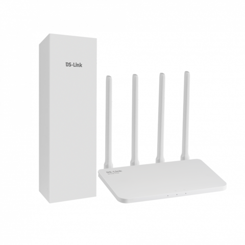 Уличный Комплект усиления WiFi 3G/4G/LTE интернета DS-4G-5/4kit AC1200-POE