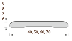 Пластиковый наличник Идеал 001 Белый 2200 мм