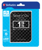 Внешний жесткий диск 1TB Verbatim Store 'n' Go Style, 2.5", USB 3.0. Черный