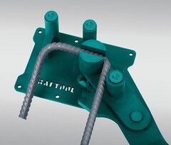 KRAFTOOL 16D, 6-16 мм, острый и плавный гиб, ручной станок для гибки арматуры c зубчатой передачей (23301)