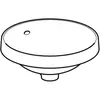 Geberit VariForm Раковина встраиваемая в столешницу круглой формы, D=40 см, без отв. под смеситель, с отв. перелива
