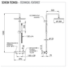 REMER EQ32X7MMM20CFP Душевая система для душа термостатическая круглый верхний душ 20см elegance