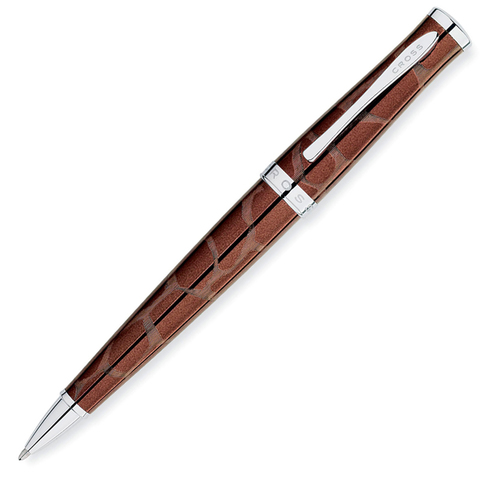 Cross Sauvage Giraffe - Brown Tourmaline and Giraffe CT, шариковая ручка, M